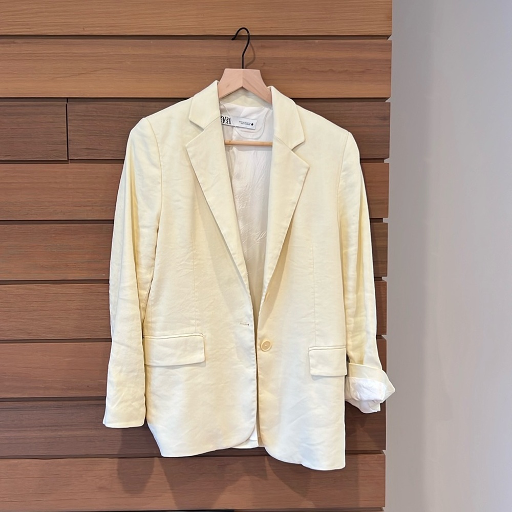 Zara linen blend blazer
